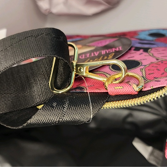 Betsey Johnson Insulated Light Weight Lunch Tote/Bag w/Graphic Donuts Print - Picture 8 of 15